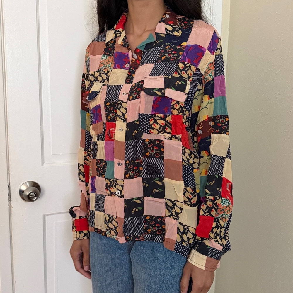 Bode Hari Patchwork Shirt - image 4
